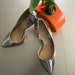 Classy Silver Jessica Simpson Pumps
